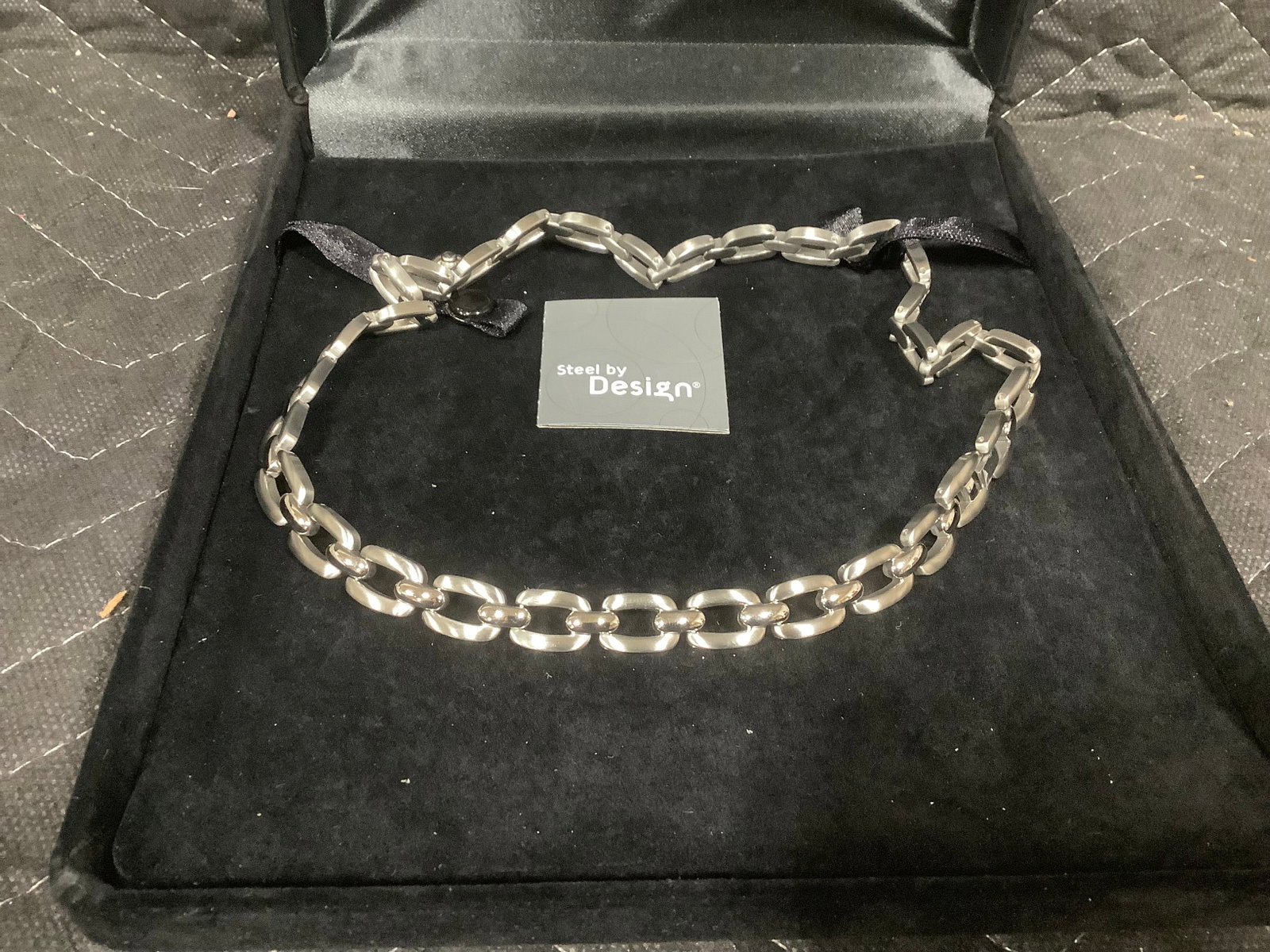 18'' panther link necklace stainless steel: 18'' panther link necklace stainless steel