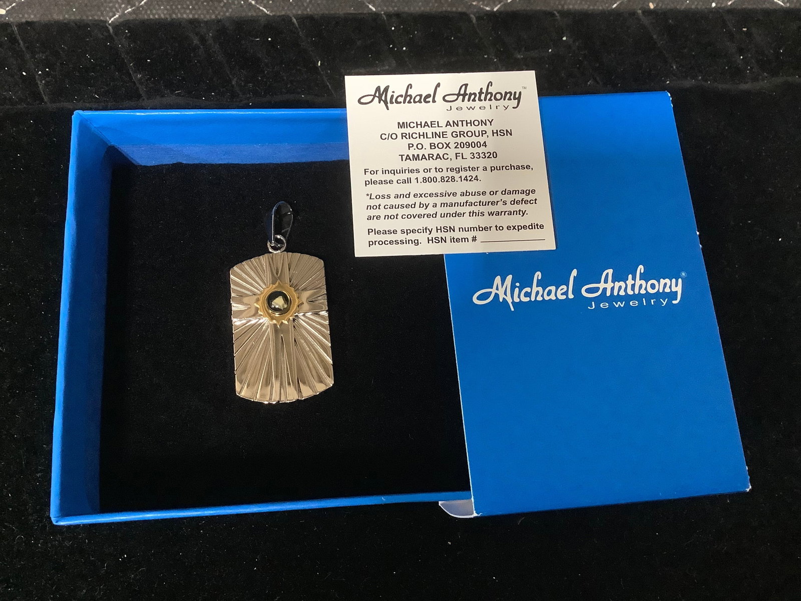 Michael Anthony jewelry nativity stone dog tag (1 of 1)