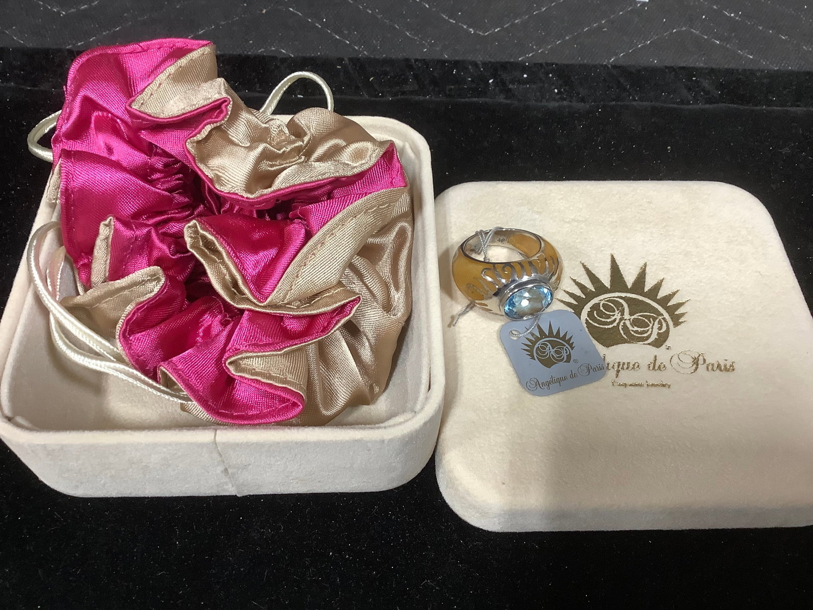 Angelique De Paris Gemstone Fire and Ice Sterling Ring (Size: 8) (1 of 1)
