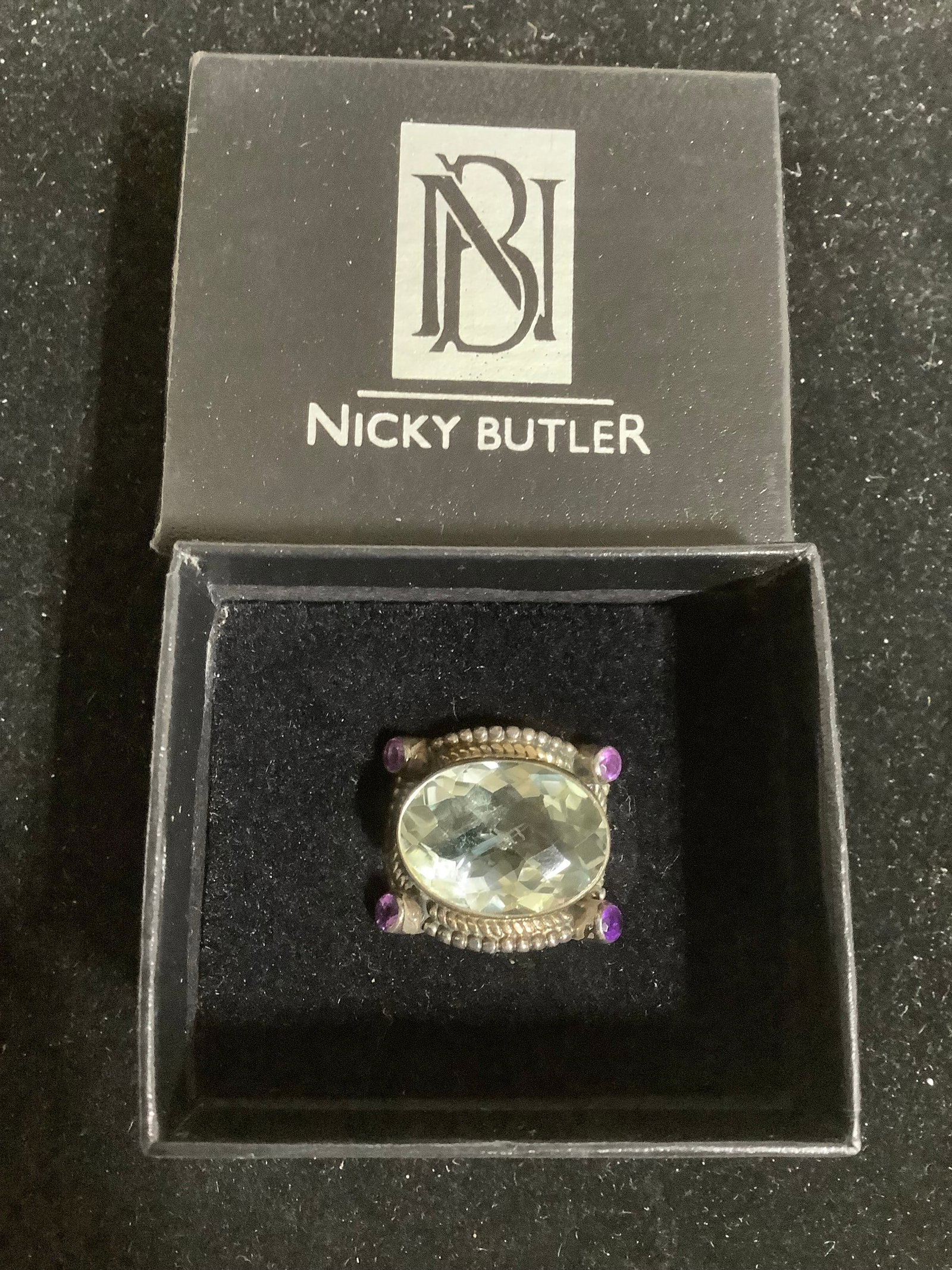Butler Prasiolite/Amethyst Ring (Size: 8) (1 of 1)