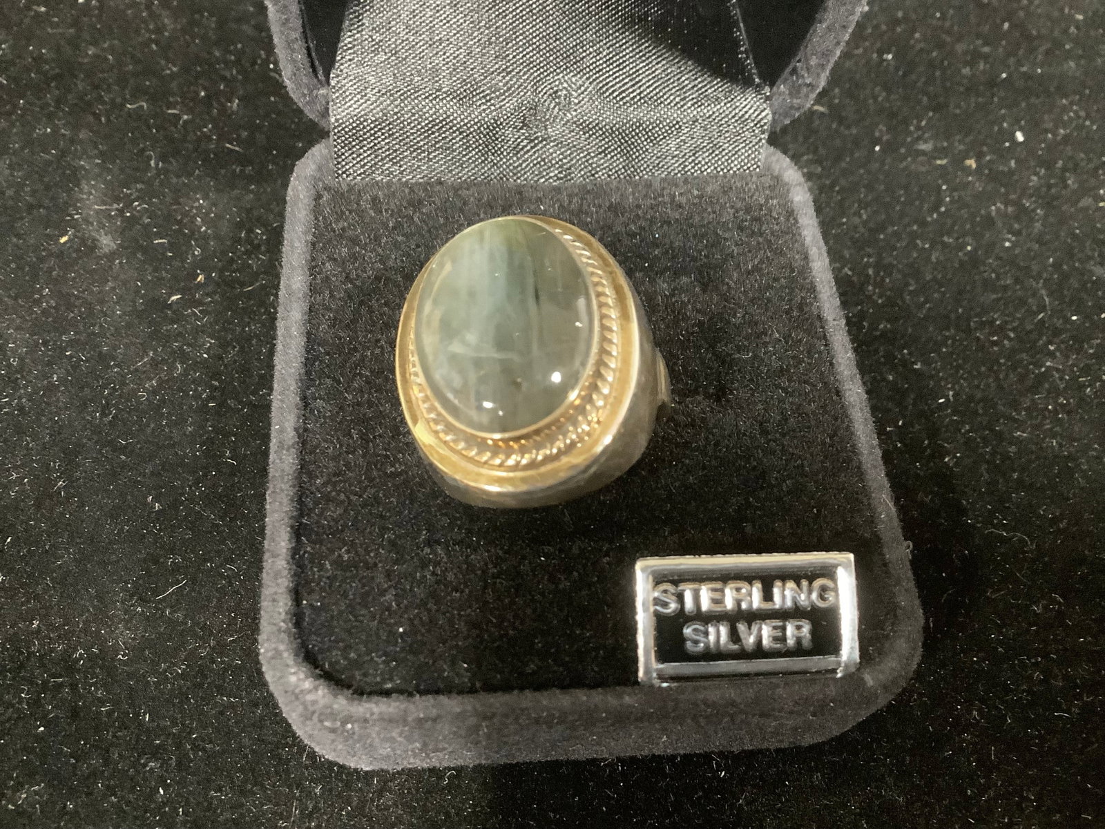 Artisan Crafted Sterling Labradorite Ring (size: 8) (1 of 1)