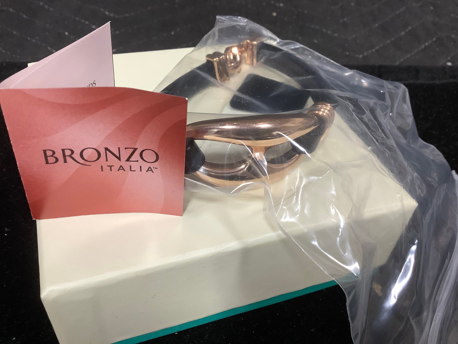 Bronzo Italia Leather Status Link Bracelet (1 of 1)