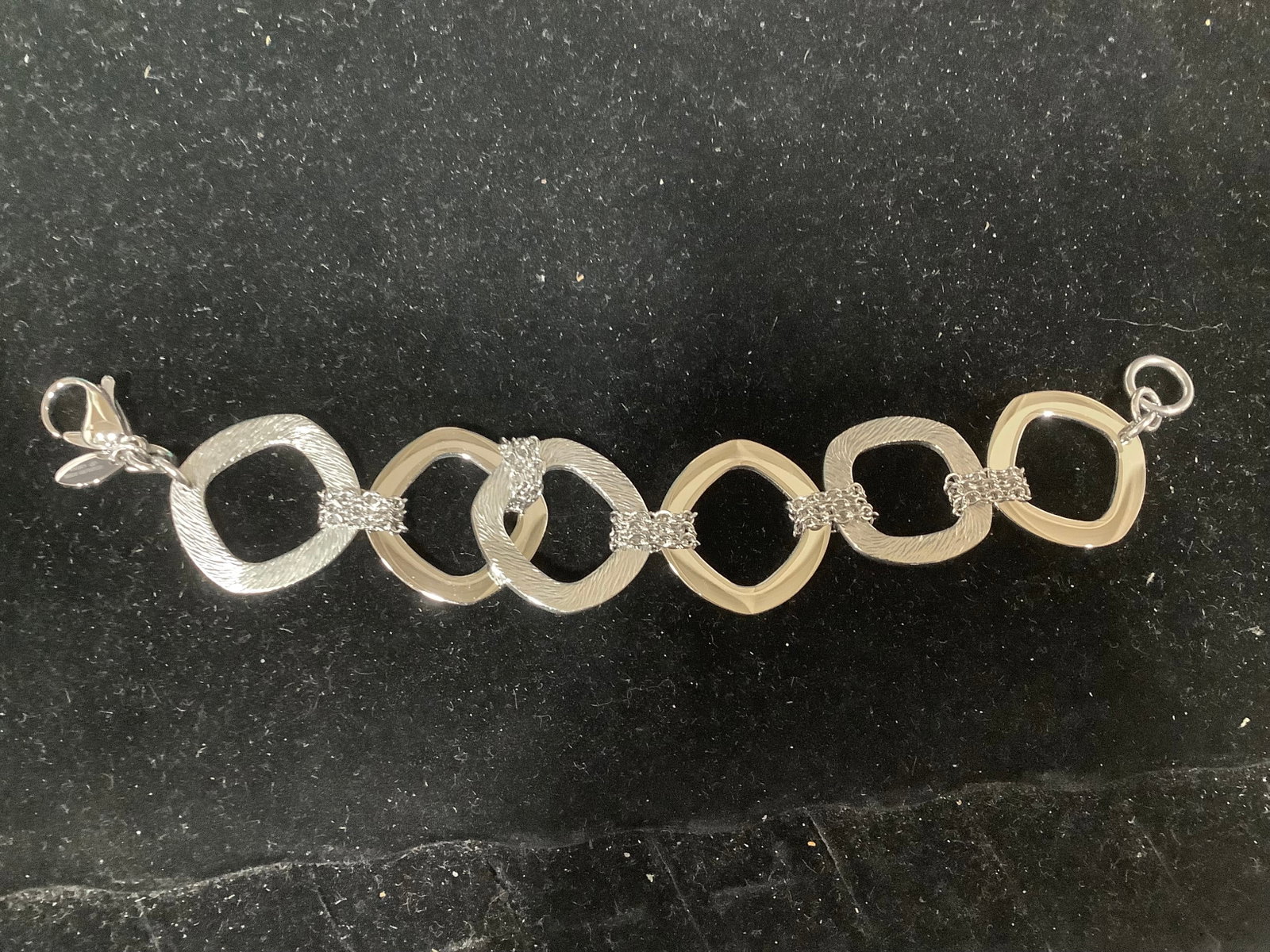 Steel by Design Cushion Link Bracelet: Steel by Design Cushion Link Bracelet