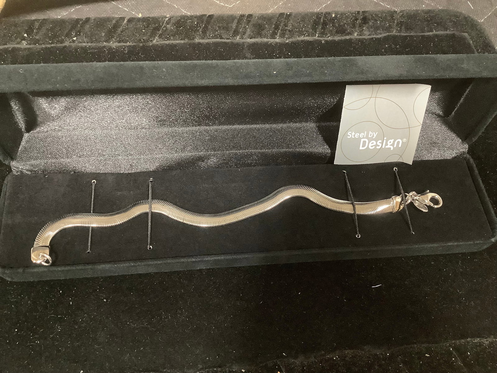 Steel by Design Flat Snake Design Bracelet (1 of 1)