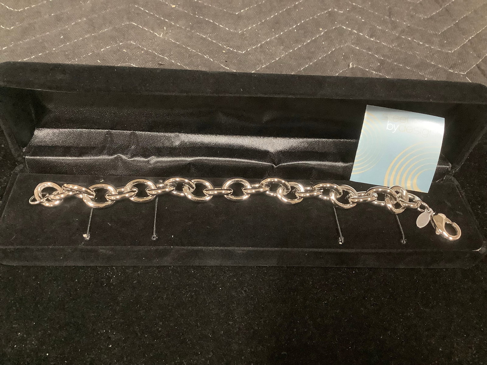 Steel by Design Classic Rolo Bracelet (Size: 8)