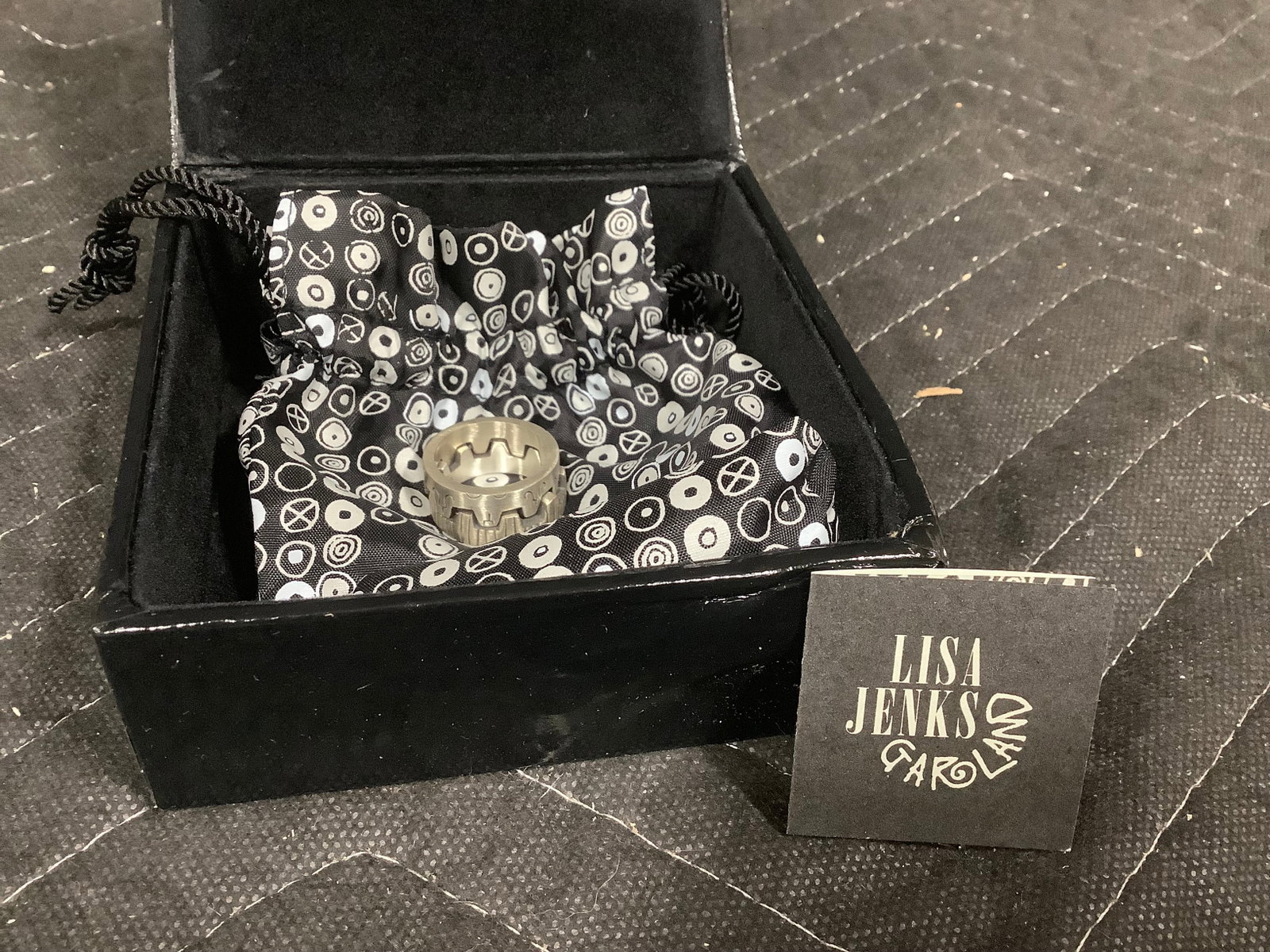 Lisa Jenks garland sterling puzzle ring(8) (1 of 1)