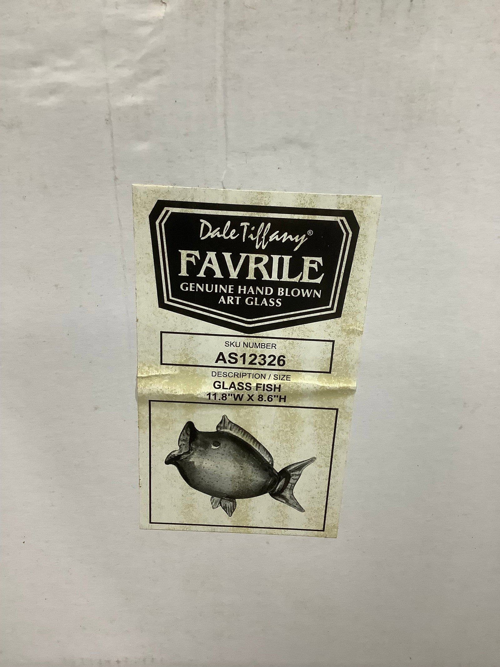 Hand blown art glass fish figurine(8.6in tall) (1 of 1)