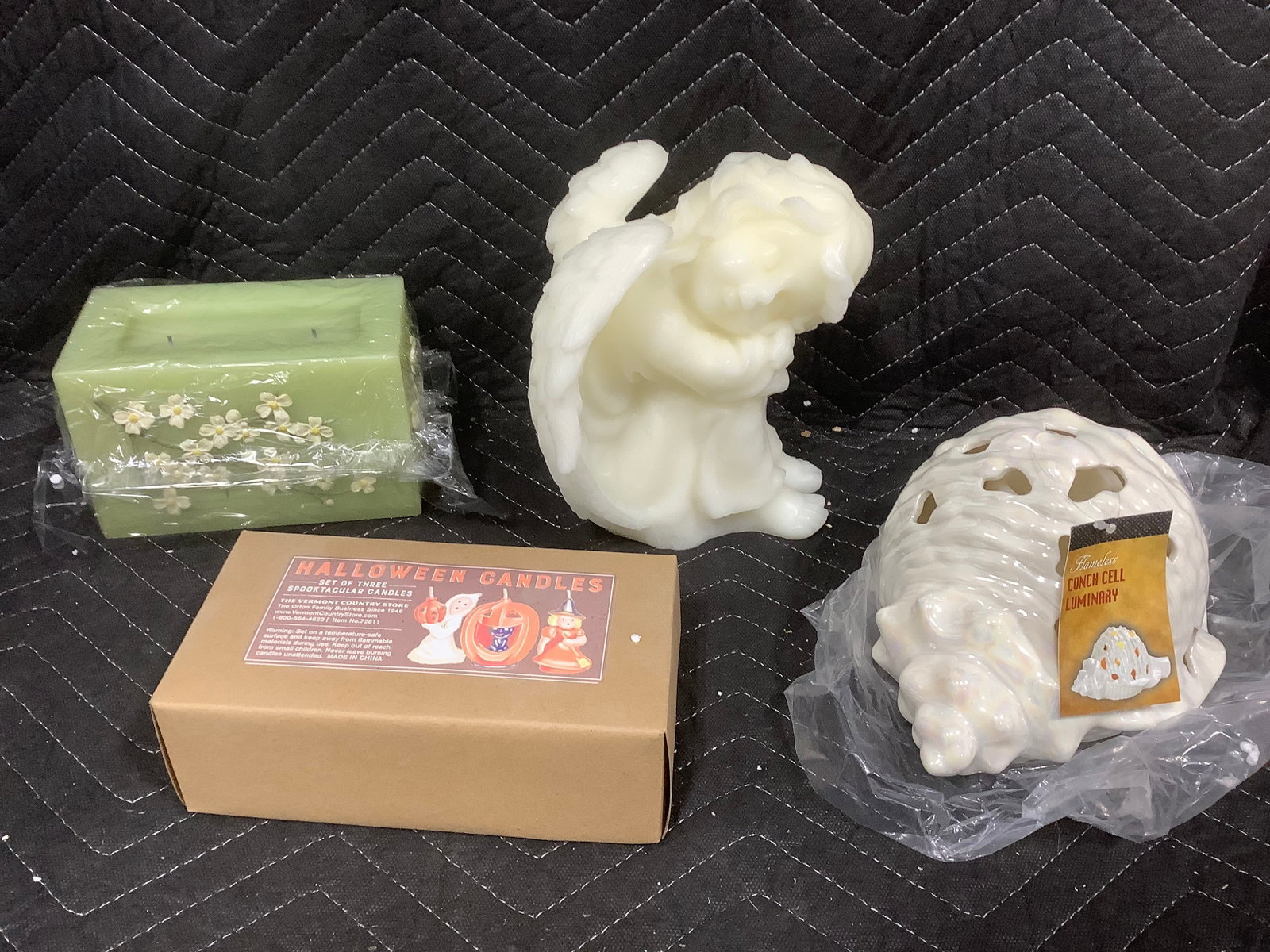 Candle Impressions dual wick flowering branch candle with timer, conch cell luminary, Halloween: Candle Impressions dual wick flowering branch candle with timer, conch cell luminary, Halloween candles, and more