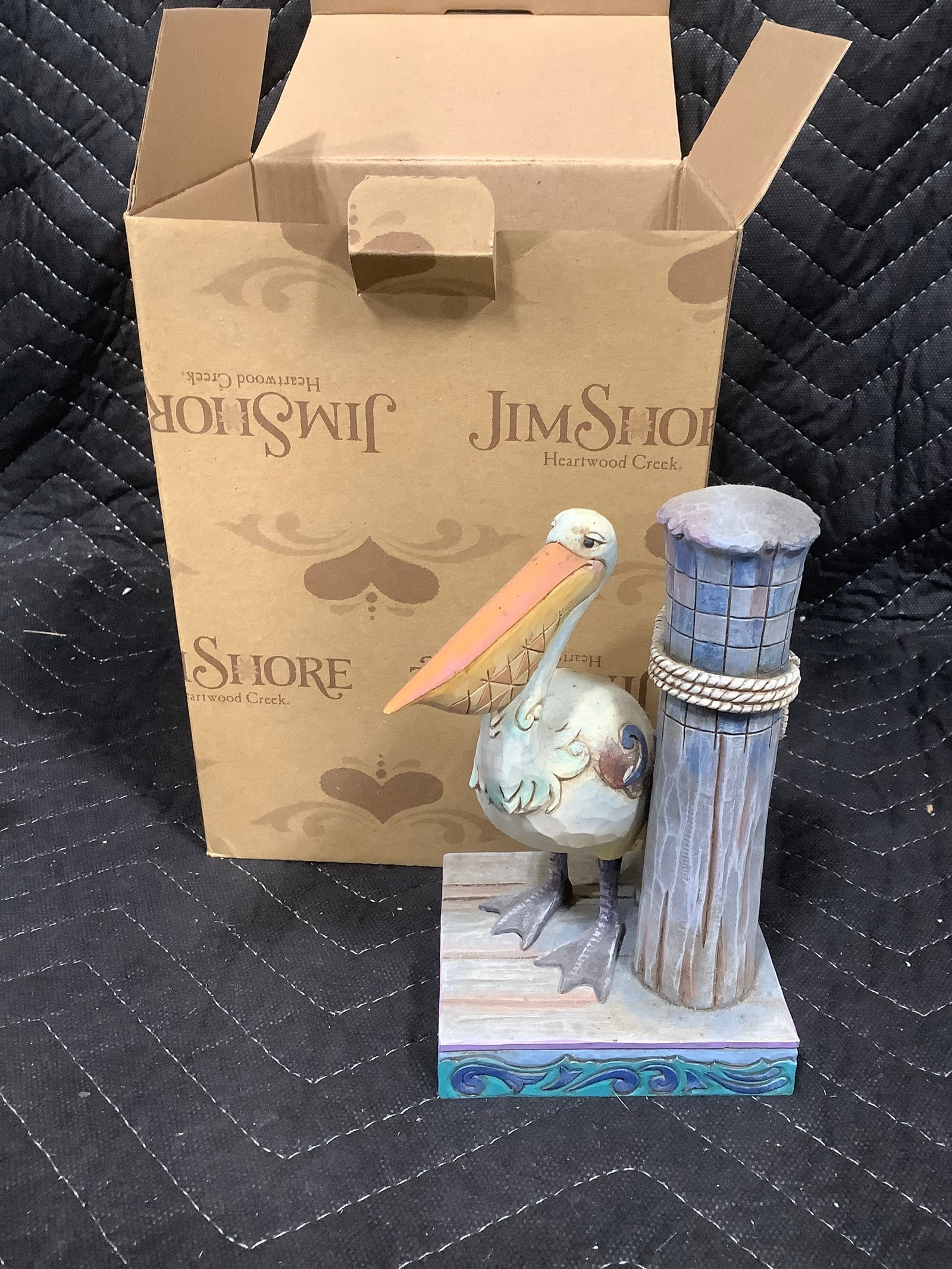 Jim Shore Gone Fishin collectible(6in tall)*new in box*: Jim Shore Gone Fishin collectible(6in tall)*new in box*
