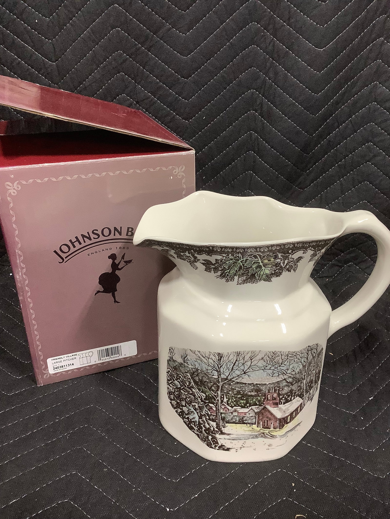 Johnson Bros pitcher in box(7.5in tall) (1 of 1)