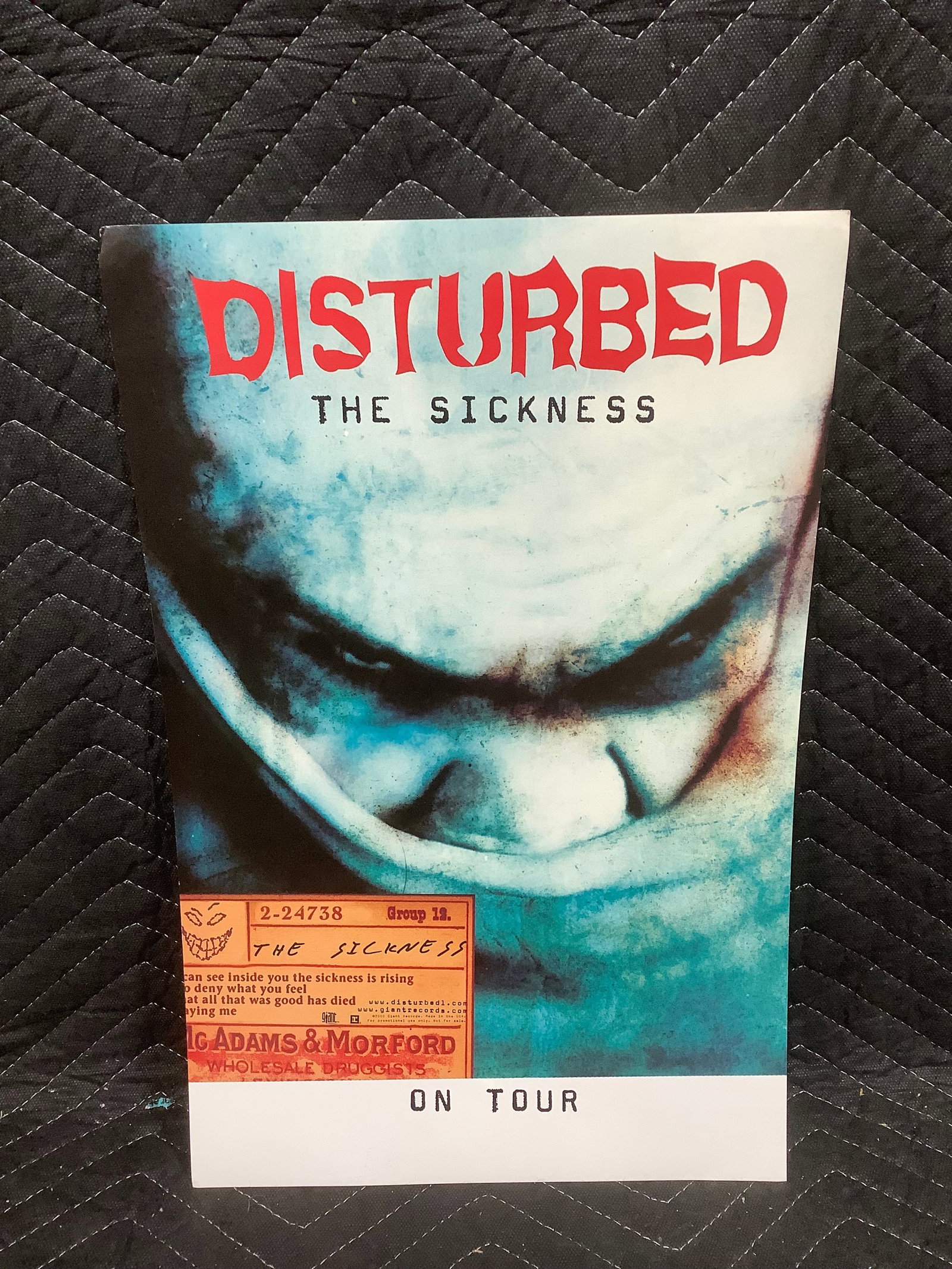 Vintage Disturbed on tour record promo poster(11inx17in) (1 of 1)