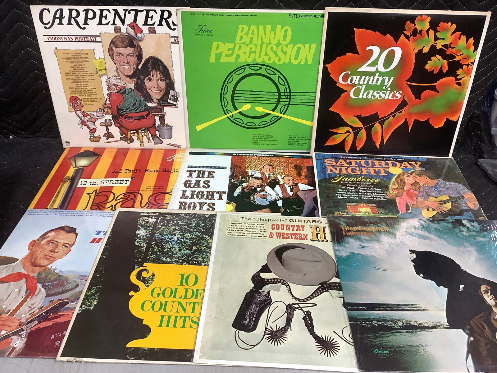 Vintage LP album lot(Carpenters, Glen Campbell, and more): Vintage LP album lot(Carpenters, Glen Campbell, and more)