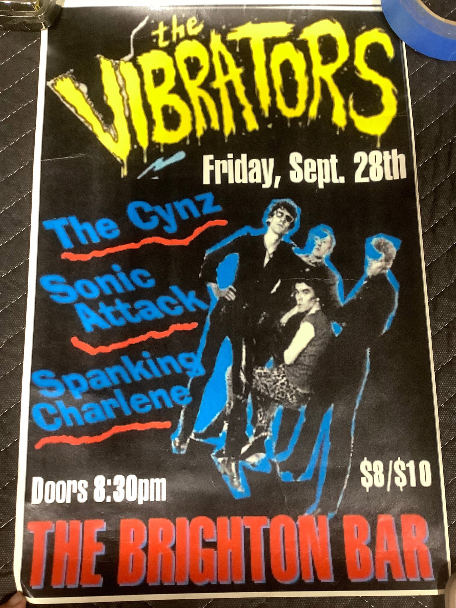 Vintage the Vibrators pun band poster print(11inx17in): Vintage the Vibrators pun band poster print(11inx17in)