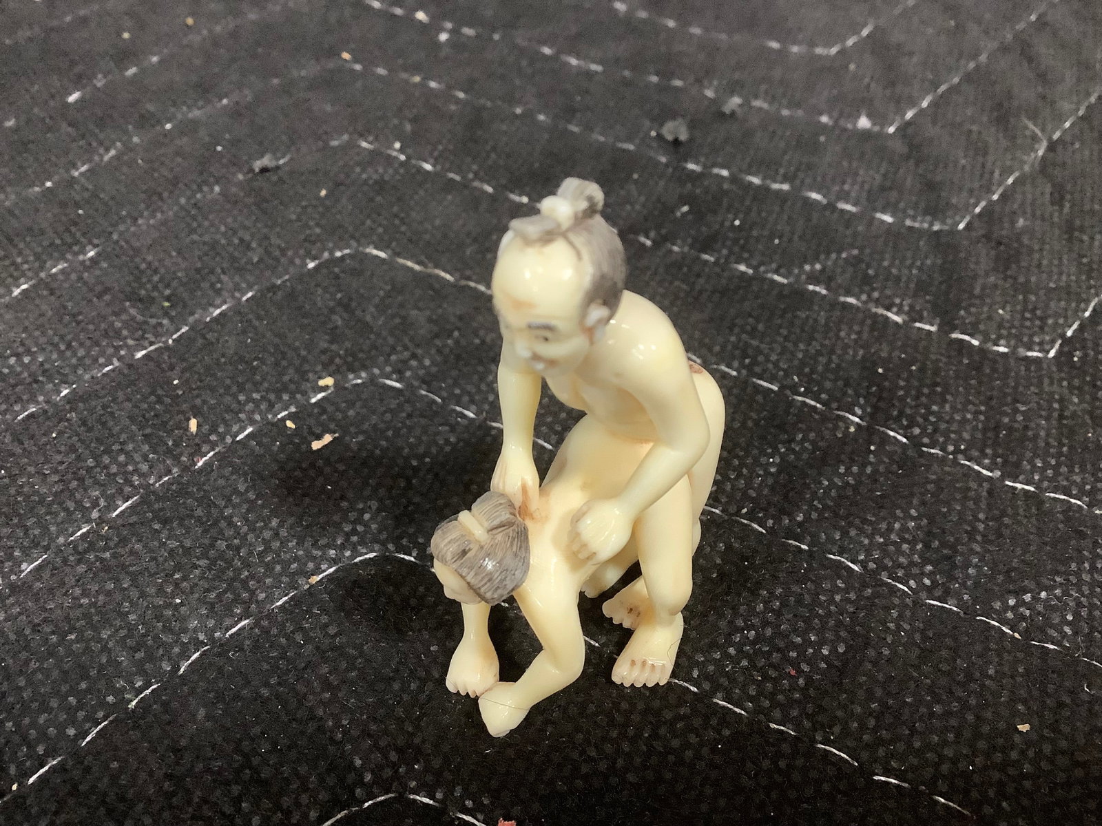 Carved Bone Erotic Figure (1 of 1)