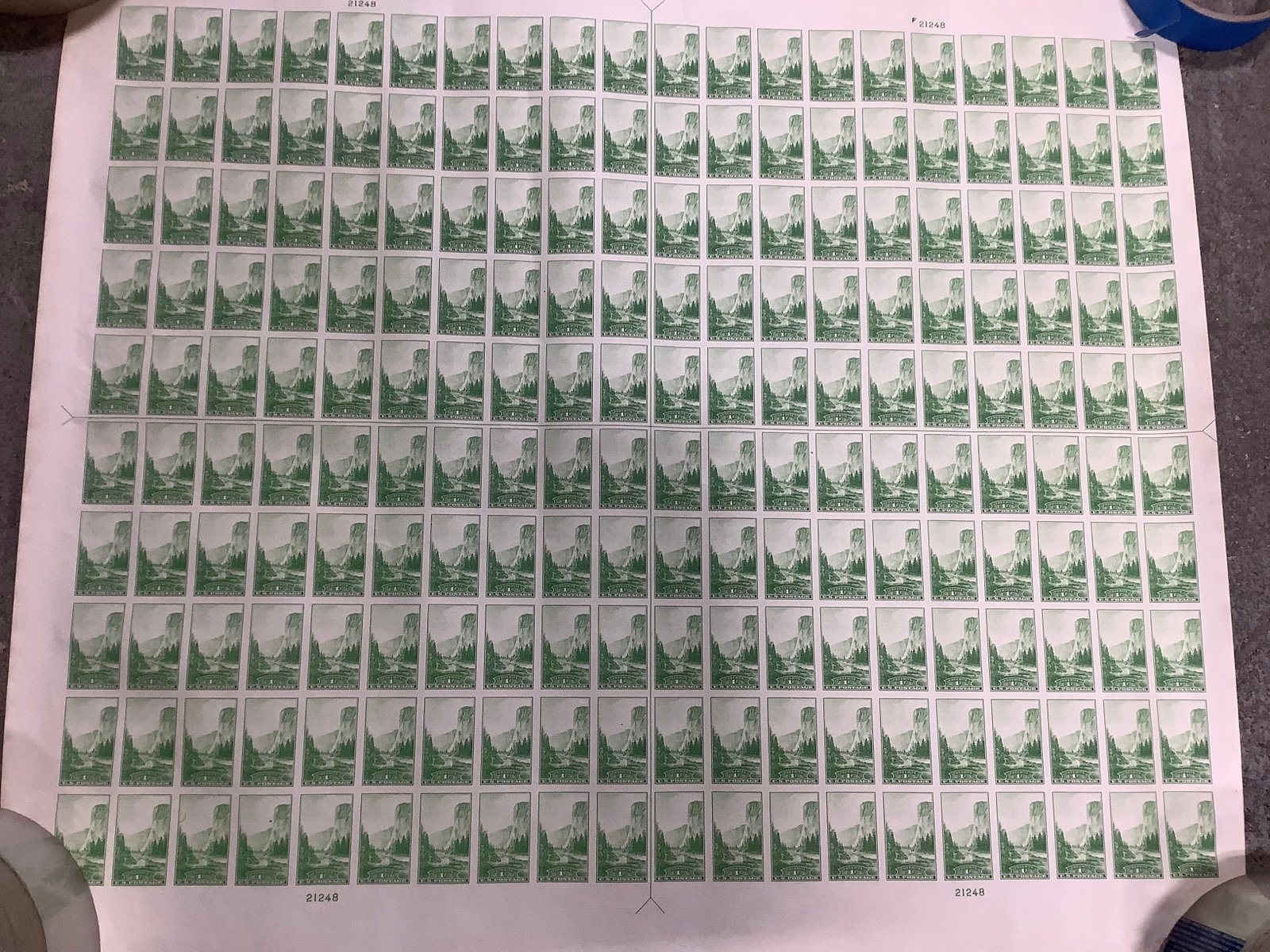 Uncut US Stamp Sheet (18.5inx21in) (1 of 1)
