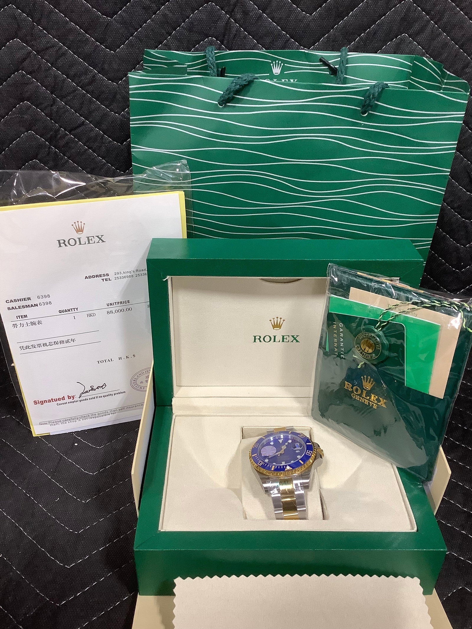 Rolex watch with COA*unauthenticated*: Rolex watch with COA*unauthenticated*