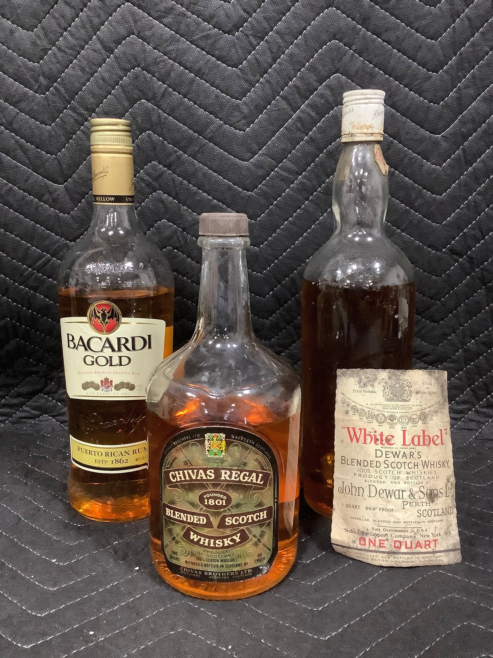 Various alcohol(different amoounts in each-Chivas Regal whisky, Dewars white label whisky,etc.) (1 of 1)