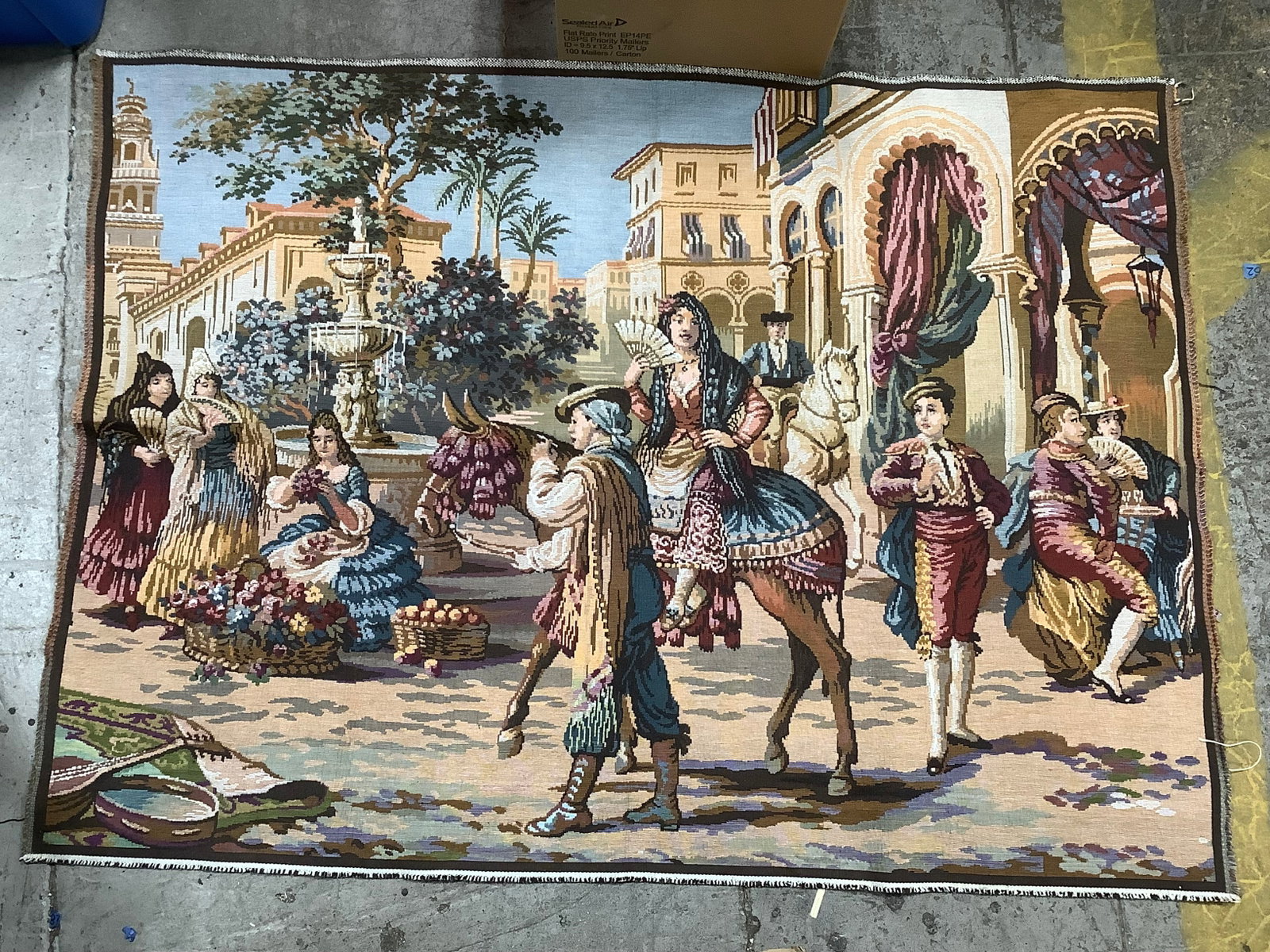Vintage woven wall tapestry(39.5inx54in) (1 of 1)