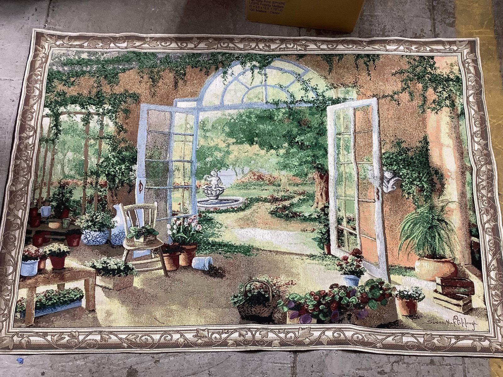 Vintage woven wall tapestry(39.5inx54in) (1 of 1)
