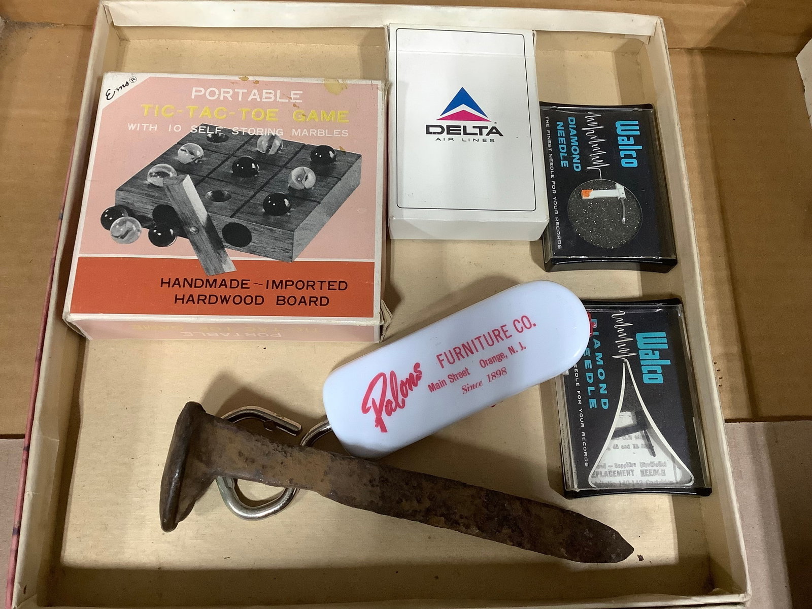Portable tic tac toe game, Walco diamond needles, and more (1 of 1)