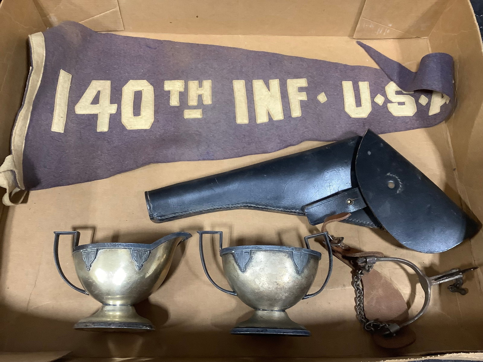 Vintage banner, holster, and more (1 of 1)