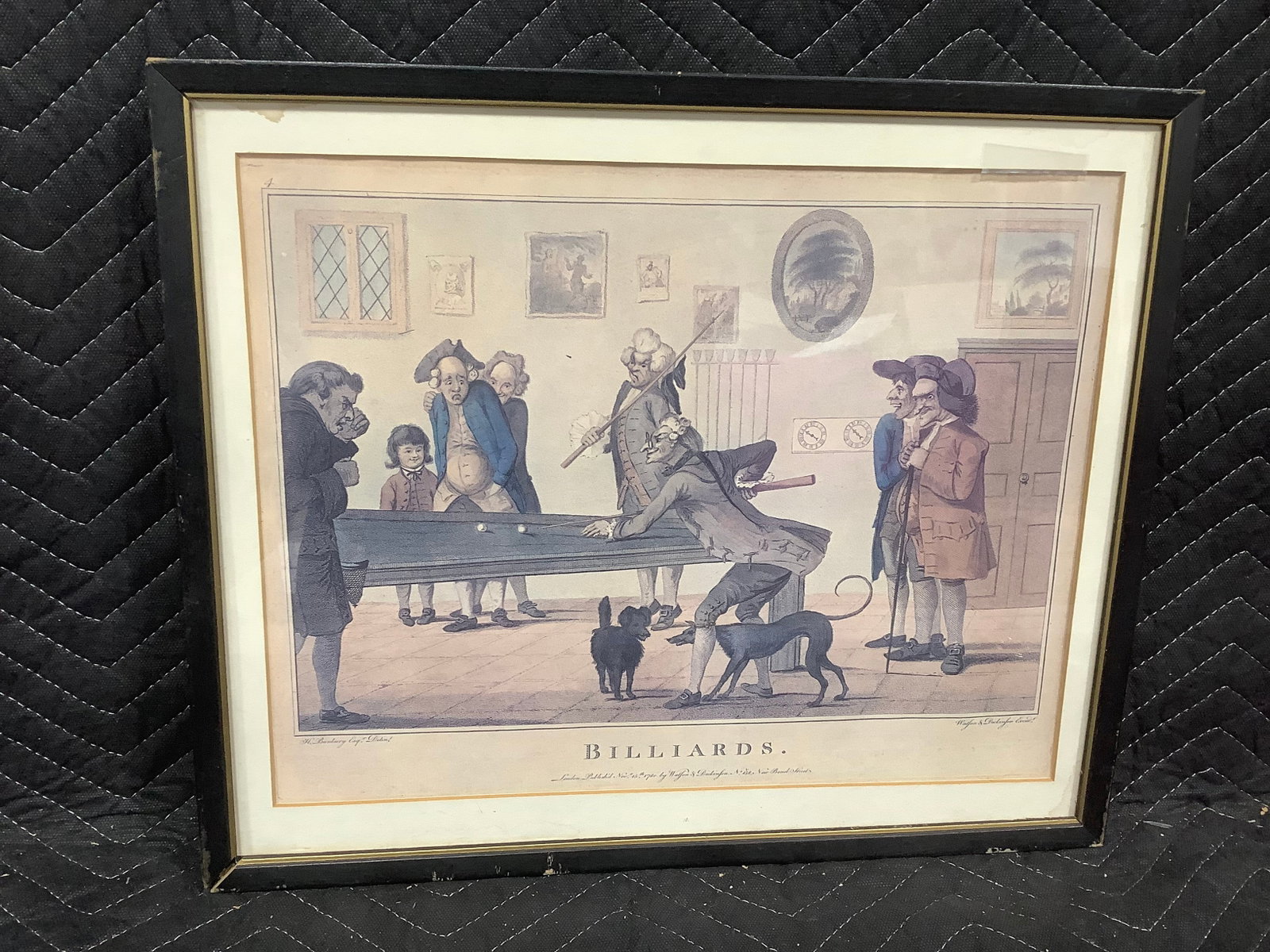 Framed Billiards Art Print (15inx18in) (1 of 1)