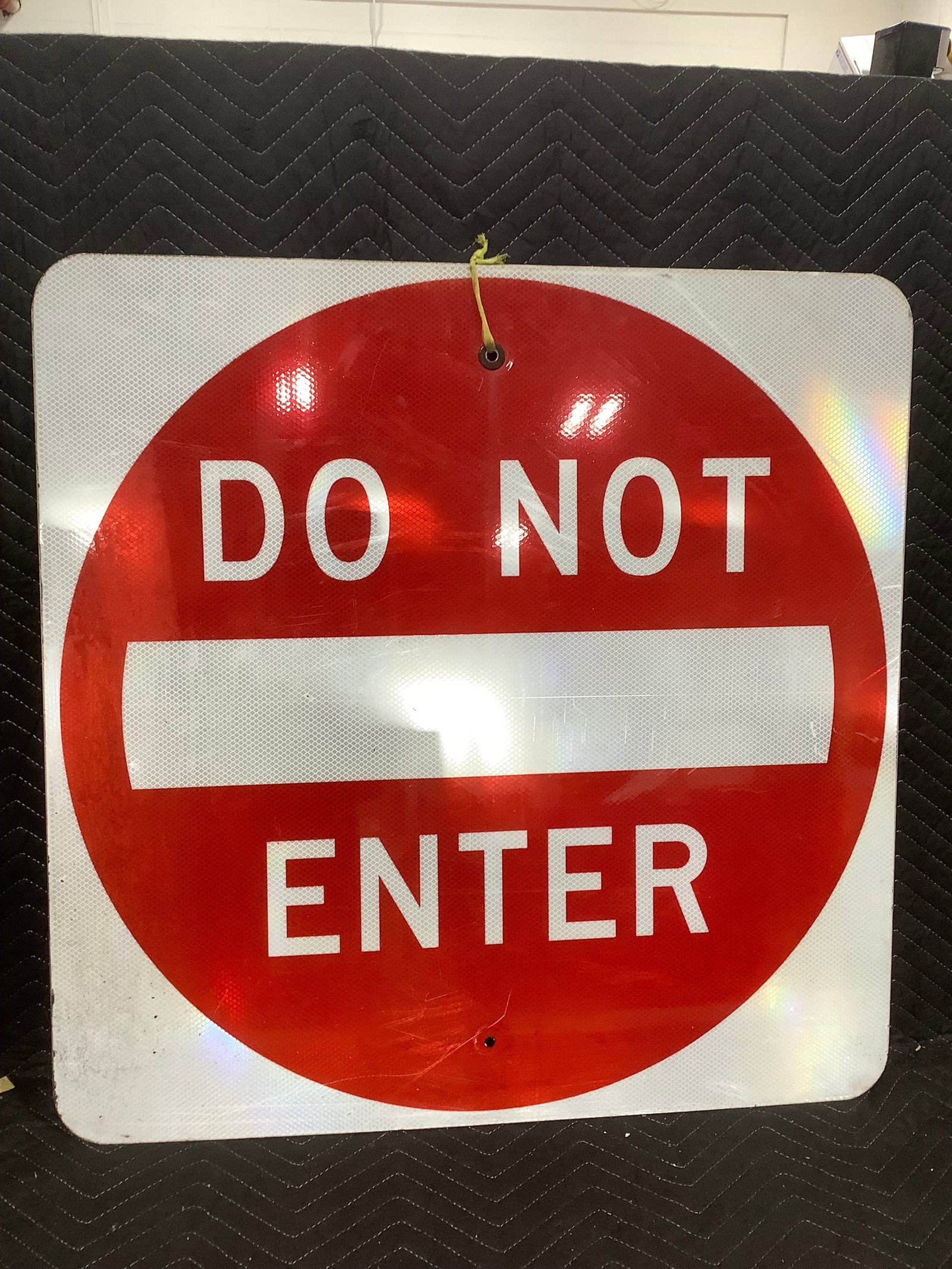 Metal Do Not Enter Road Sign (30inx30in) (1 of 1)