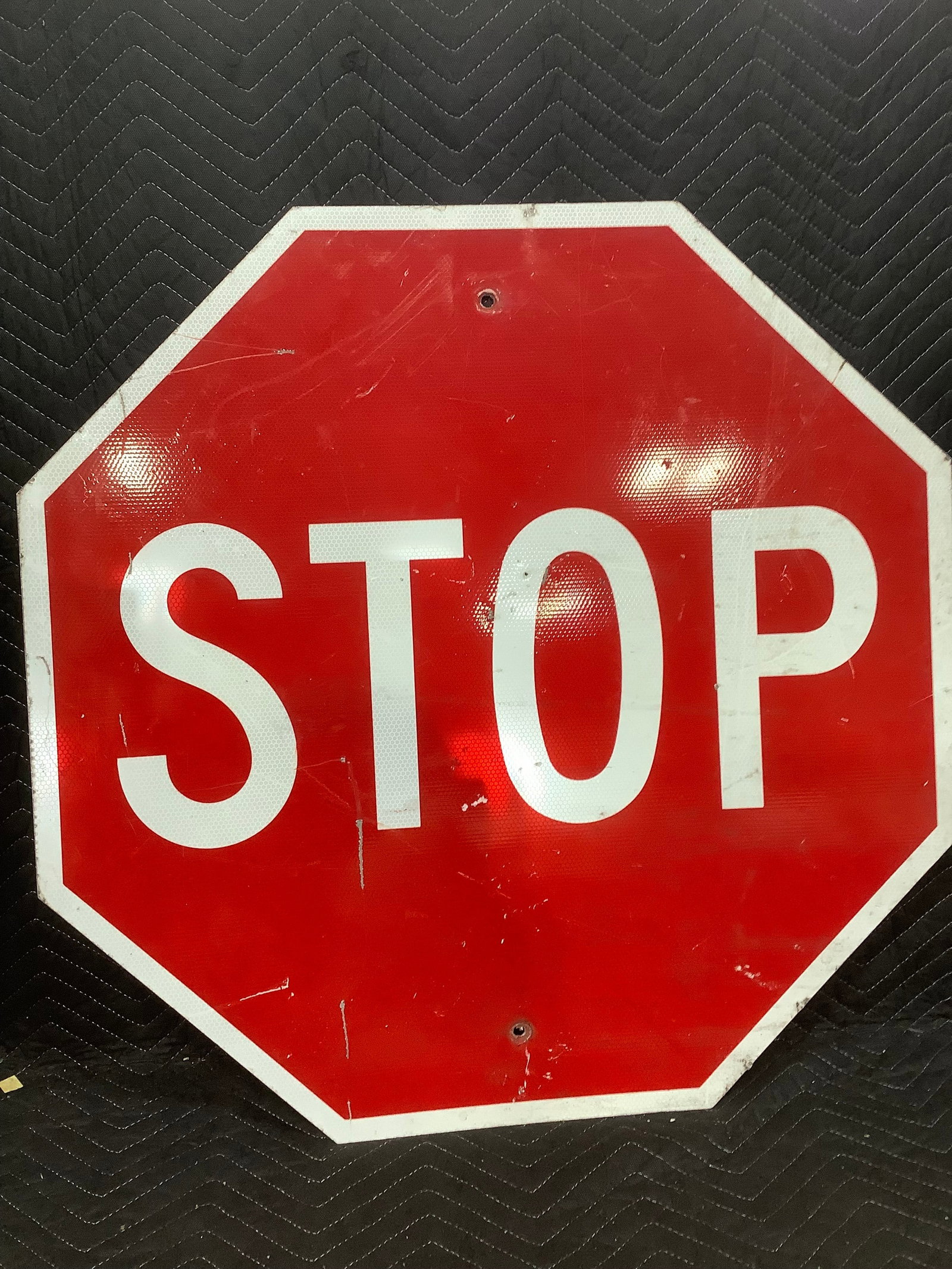 Metal Stop Road Sign (30inx30in) (1 of 1)