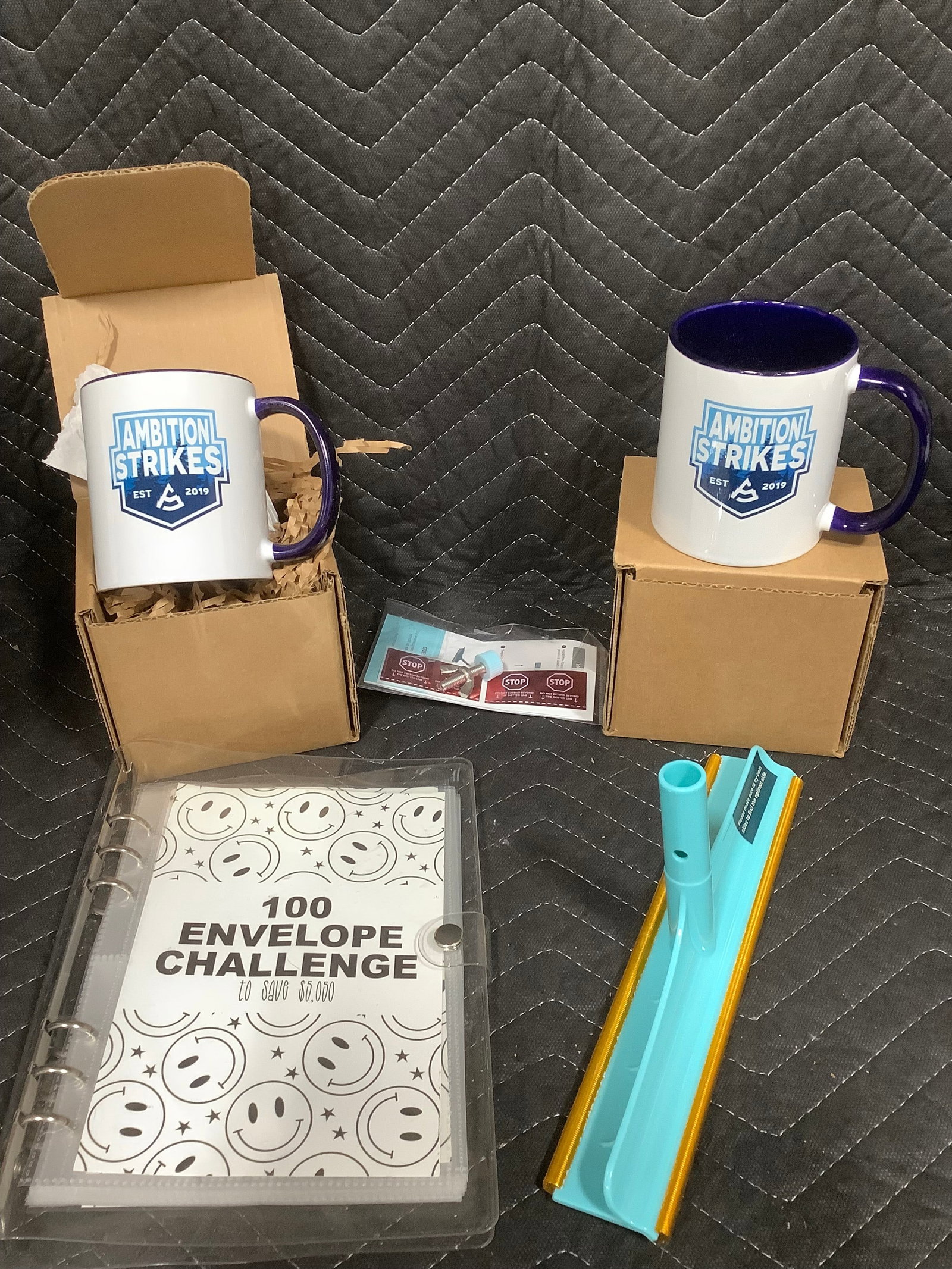 100 Envelope Challenge Book, Ambition Strikes Mugs, and more: 100 Envelope Challenge Book, Ambition Strikes Mugs, and more