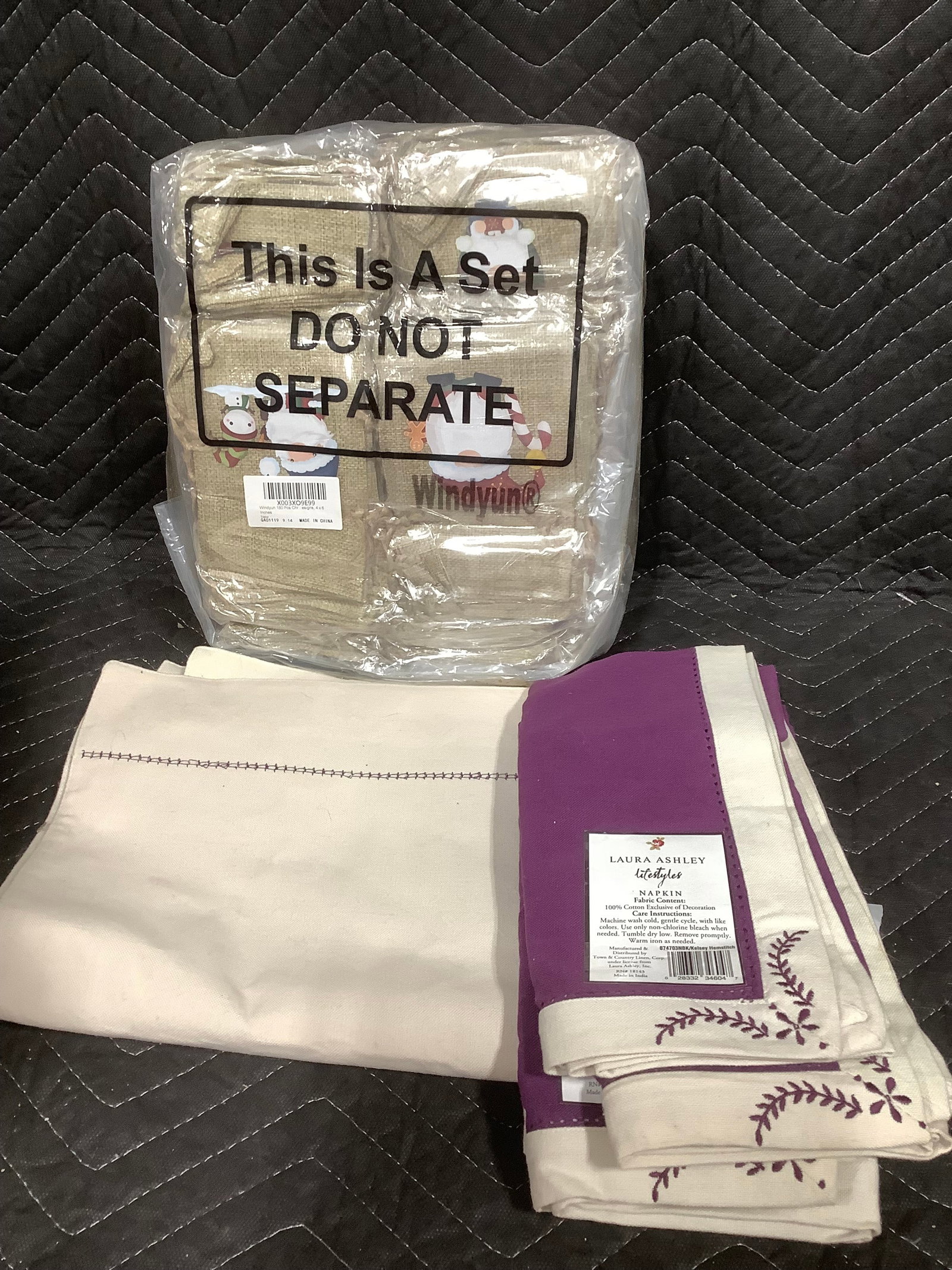 Various Holiday Gift Bags, Fabric Napkins, and more: Various Holiday Gift Bags, Fabric Napkins, and more