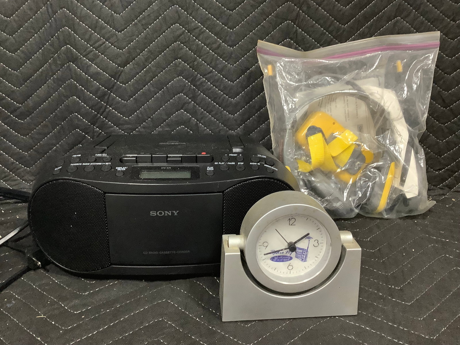 Sony CD Radio Cassette-Corder, Sony Headphones, and more (1 of 1)