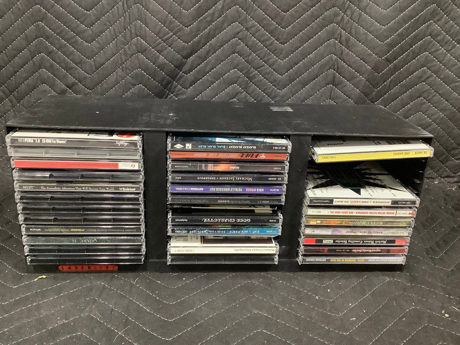 Various CDs in CD Rack: Various CDs in CD Rack
