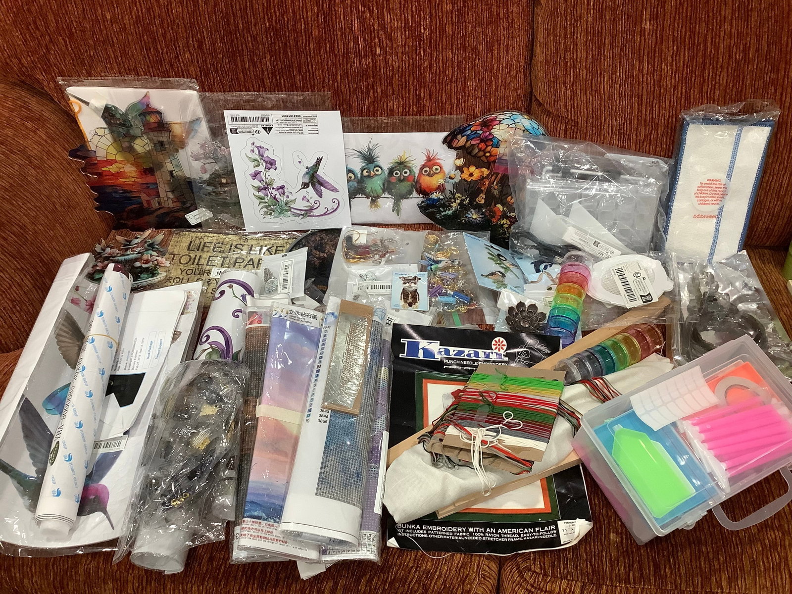 Diamond art paintings sets, punch needle embroidery, and more: PICK UP @ 806 SOUTHEND COURT MANCHESTER, NJ ON OCT. 4TH FROM 9AM TO 11AM ONLY**** ANY ORDER NOT PICKED UP ON THE 4TH WILL BE CHARGED $25 PER LOT TO BE MOVED TO OUR KEYPORT LOCATION.