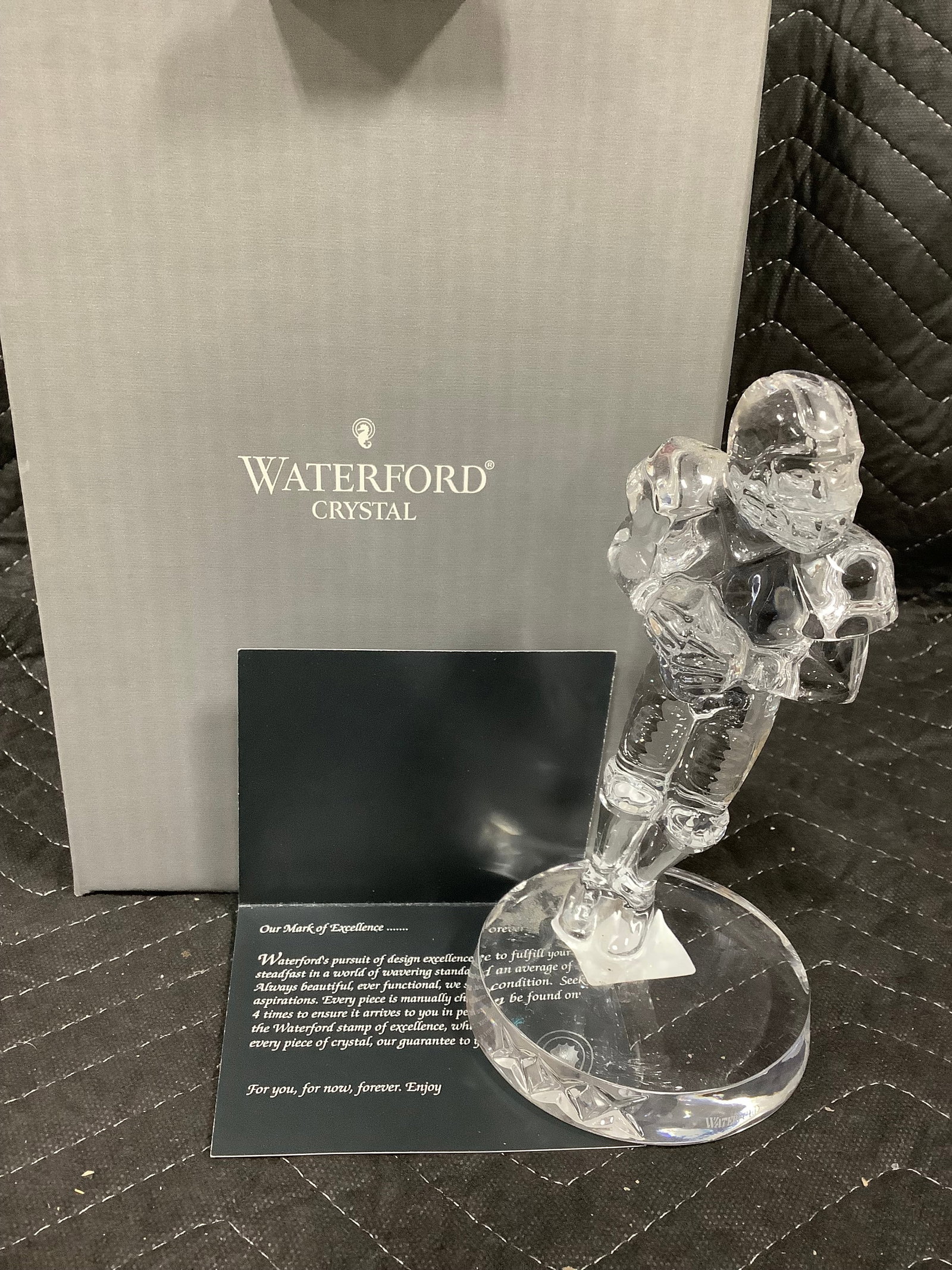 Waterford Crysal Football Player Figure (8in Tall) (1 of 1)