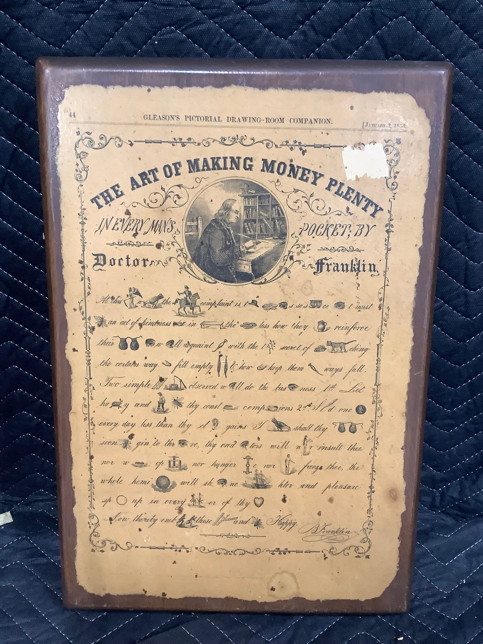 The Art of Making Money Plenty Wall Plaque (12inx18.5in) (1 of 1)