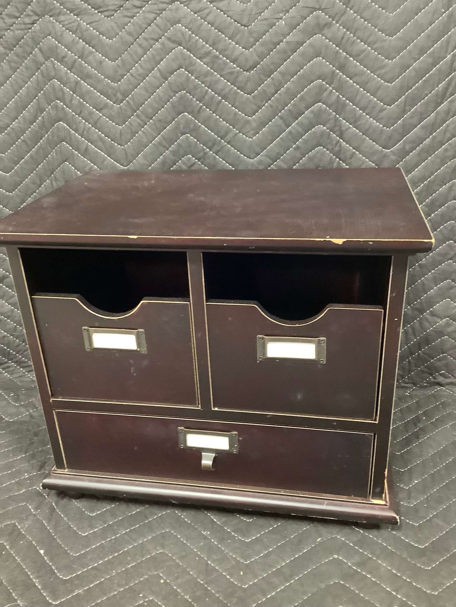 Dark Wooden Organizer (12.5inx14.5inx9.5in) (1 of 1)