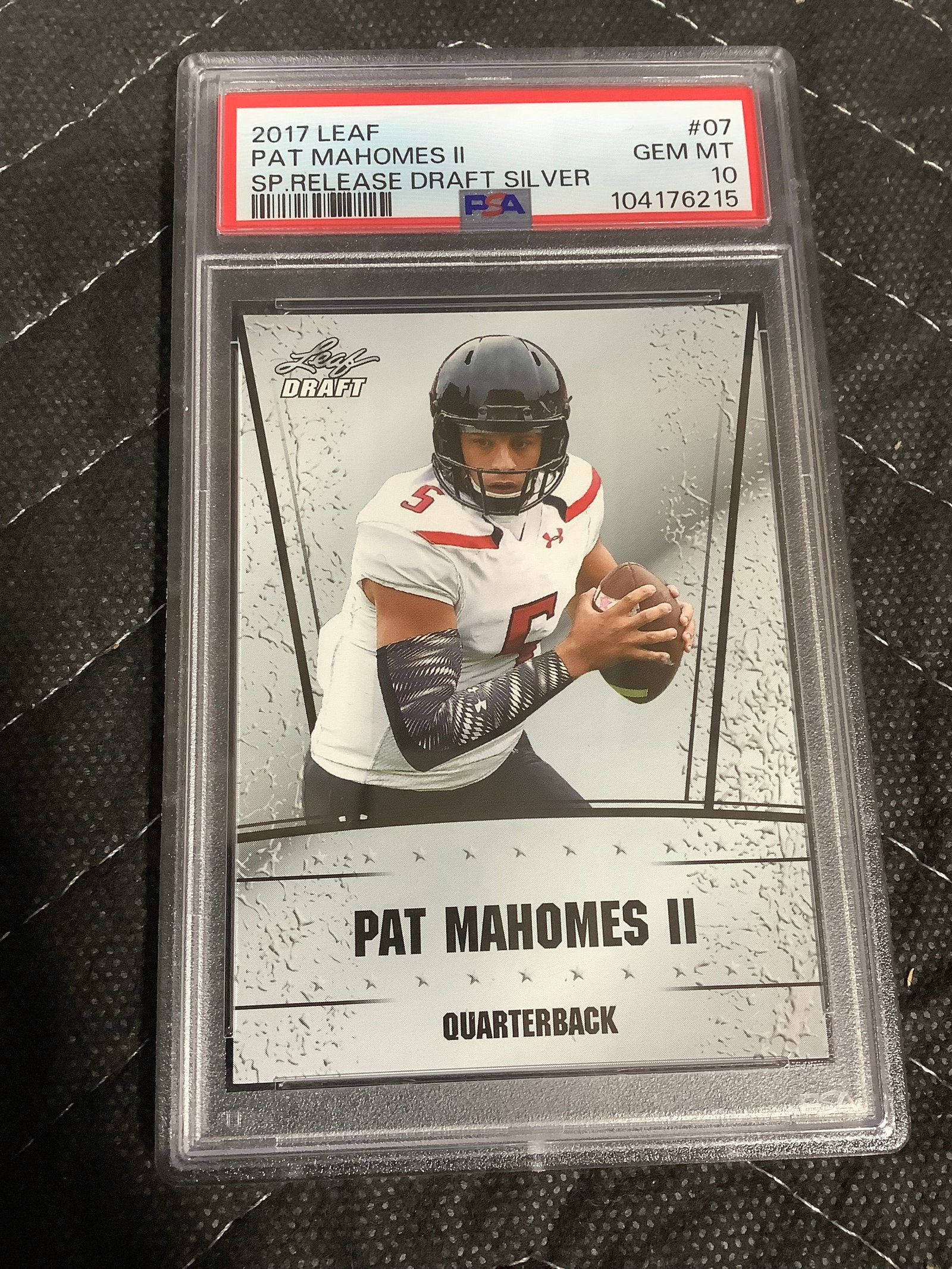 2017 Pat Mahomes Graded Card (1 of 1)