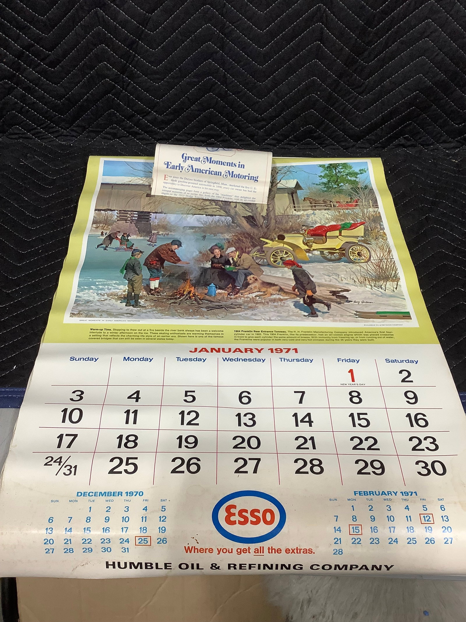 1971 Esso calendar (1 of 1)