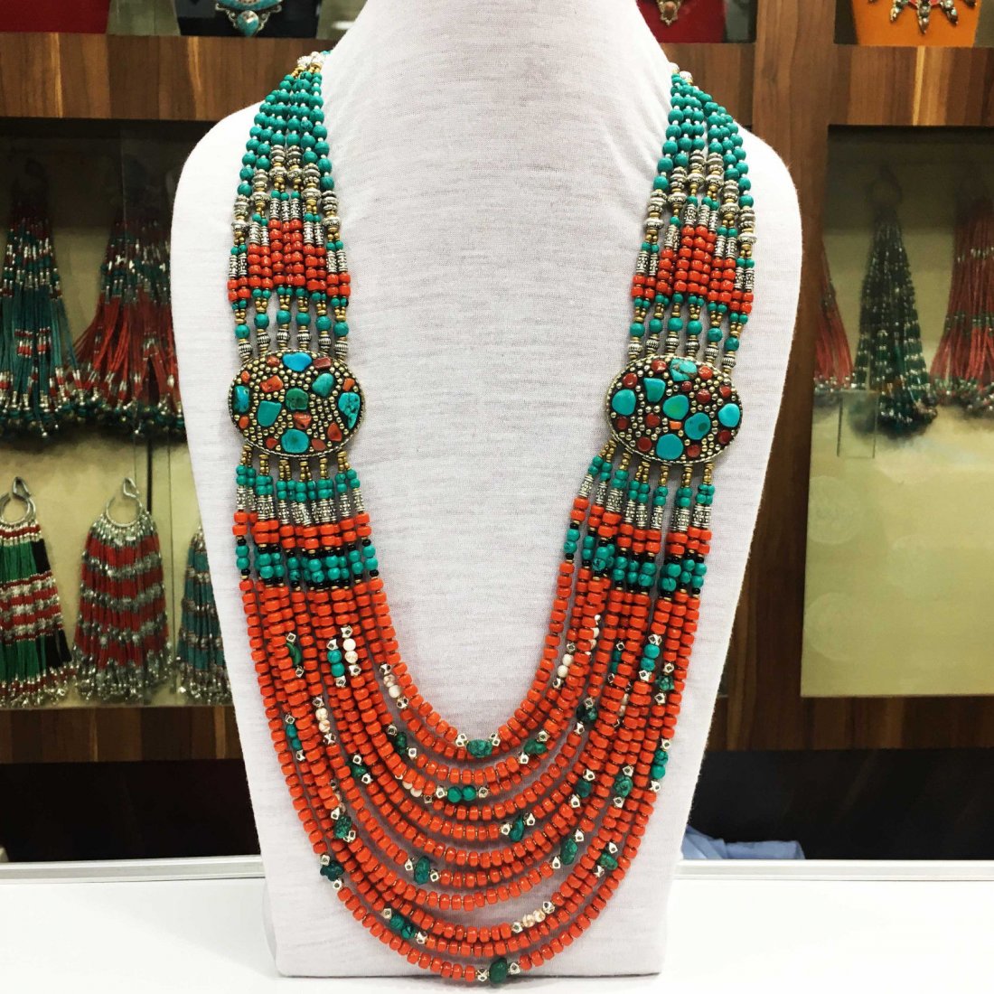 Tibetan & Nepalese Tibetan Silver Women's Necklace: “PRISTINE GEMS :- MANUFACTURER & TRADE CO. Tibetan Jewelry :- Exquisitely Beautiful & Amazingly affordable. We are an expert in manufacturer & trade and ship (Wholesale & Export) worldwide. Our manu