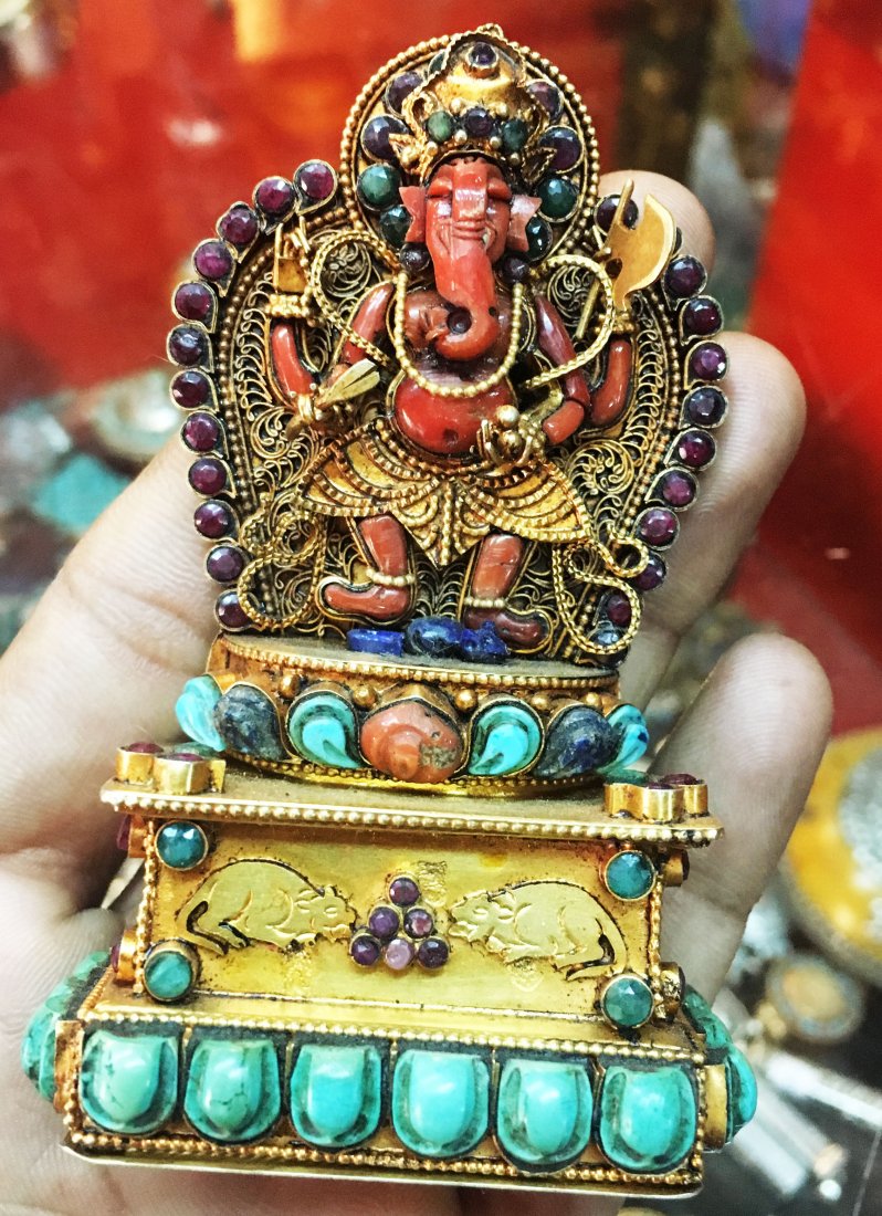 Antique Ritual Sacred 925 Sterling Silver Gau Pendant (1 of 3)