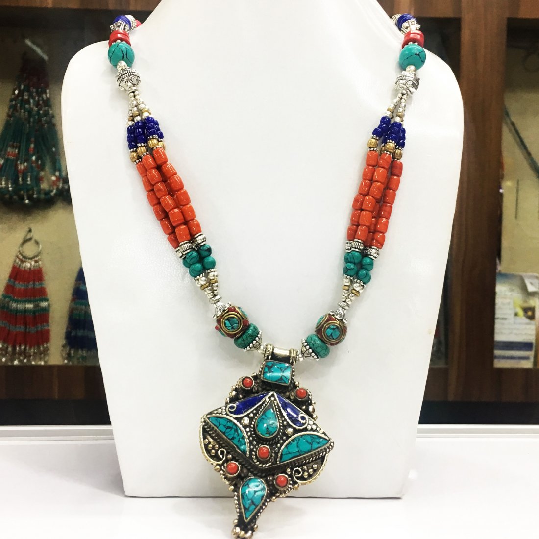 Tribal Ethnic Handmade Jewelry Necklace (1 of 1)