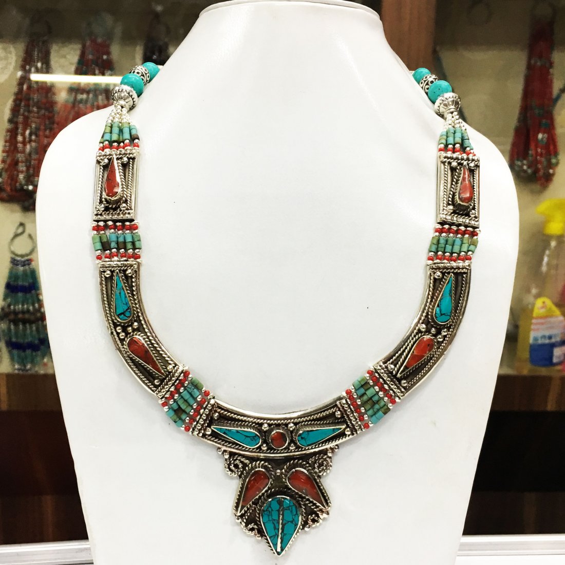 Tibetan Silver Handmade Choker Necklace: Incredible one of a kind pieces for all occasions. Great for yourself, gifts for friends, or even to sell in your own store!! We are now offering wholesale prices! Shipping $7. Item: Antique Ti
