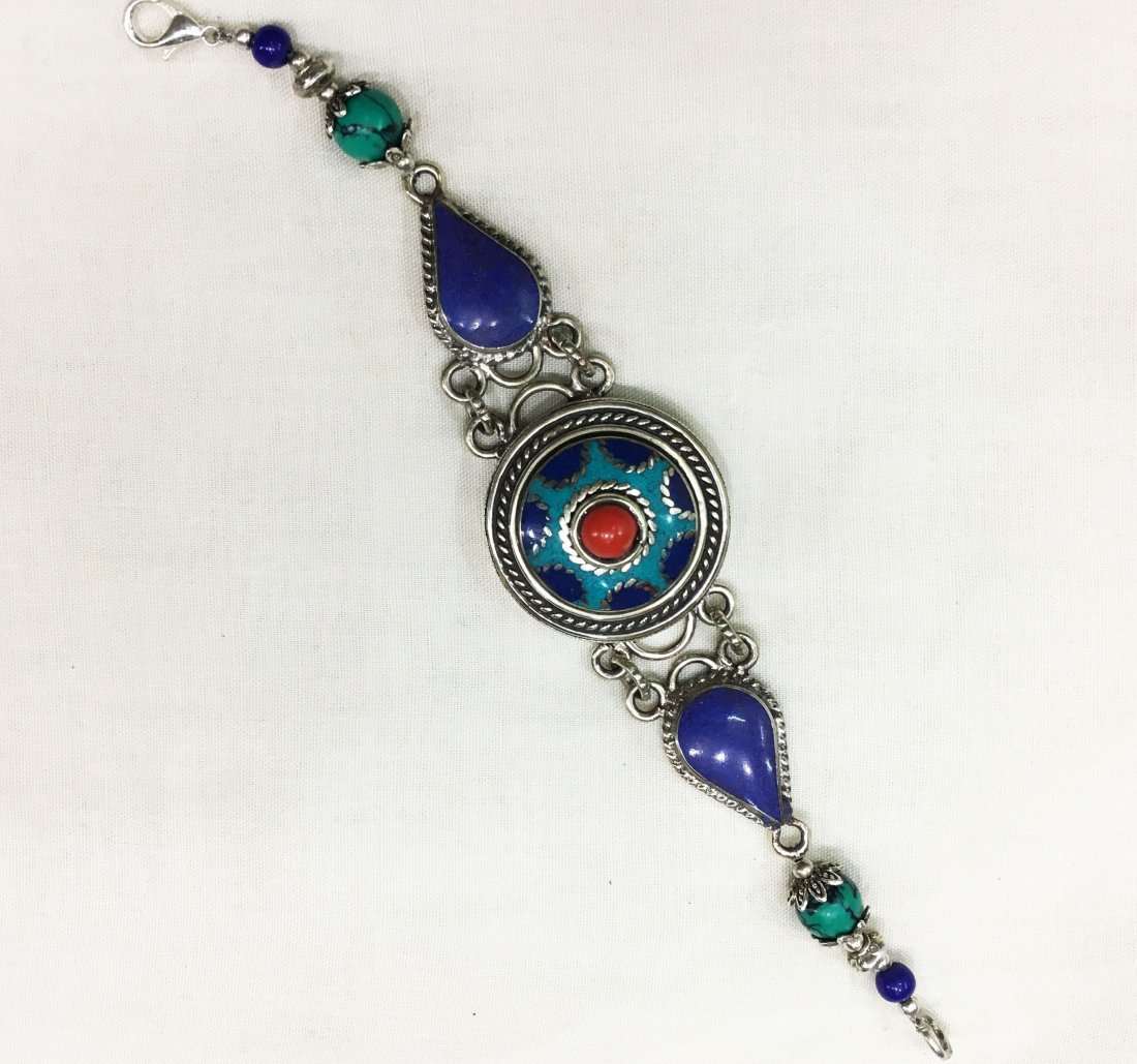 Tibetan Coral Unique Handmade Bracelet (1 of 1)