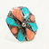 Free size - Turquoise Tribal Bohemian Handmade Ring