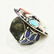 Free size - Turquoise Tribal Bohemian Handmade Ring - 2