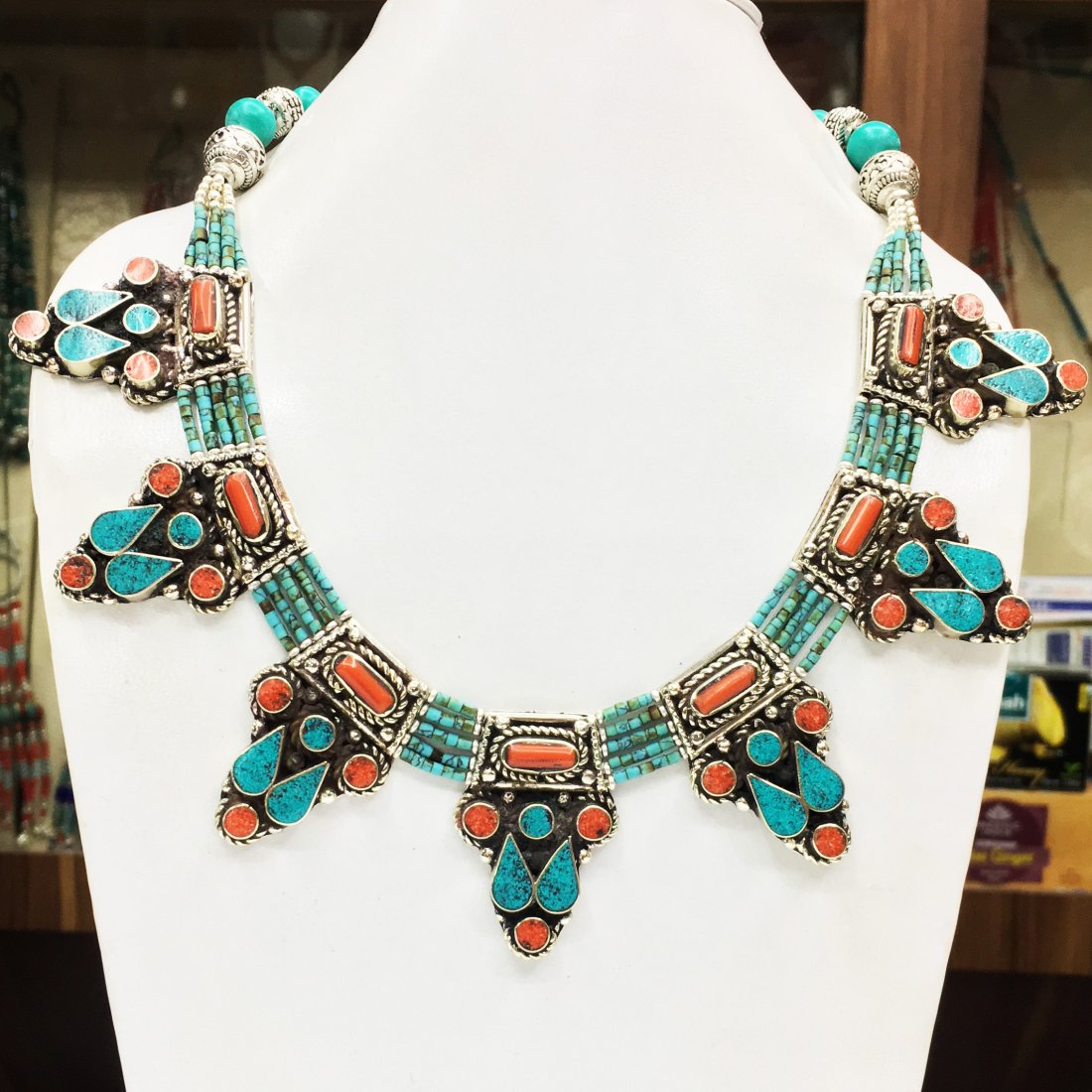 Women's Handmade Choker Necklace: Incredible one of a kind pieces for all occasions. Great for yourself, gifts for friends, or even to sell in your own store!! We are now offering wholesale prices! Item: Antique Tibetan Handmade Neckl
