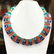 Ethnic Tibetan Turquoise & Amber Mexican Necklace