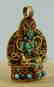 Buddhist Ritual Sacred Ghau Prayer Box Silver Pendant - 2