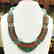 Tibetan Red Coral & Amber Handmade Bold Necklace