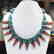 Vintage Tibetan Coral Turquoise Beaded Necklace